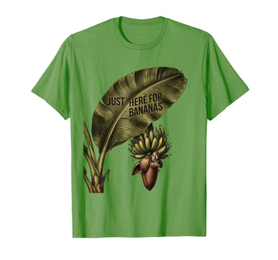 Just Here for Bananas Funny Monkey Design T-Shirt - Men