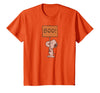 Peanuts Halloween Snoopy Boo Sign T-Shirt - Orange