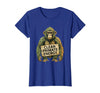 Mademark Clean Primate Energy Monkey Sober Men Design T-Shirt - Women - Royal Blue