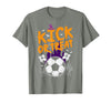 Halloween Shirts For Women Men Kids Boys Girls Halloween Soccer Kick Or Treat Football Costume Boys Kid Men T-Shirt - Olive