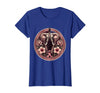Mademark Elephant Pink Flowers Breast Cancer Awareness T-Shirt - Women - Royal Blue
