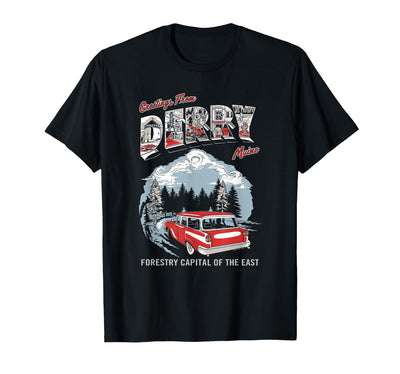 IT: Welcome to Derry Greetings Tourist Horror TV Show T-Shirt