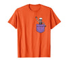 Halloween Shirts Skeleton Costume Men Women Kids Skeleton Pocket Halloween Costume Funny Skull Character T-Shirt - Orange