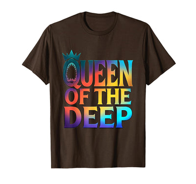 Queen of the Deep Shark Women Design T-Shirt
