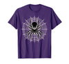 Halloween Shirts For Women Men Kids Boys Girls Halloween Spider with Web Vintage Costume Men Boys Kid Women T-Shirt - Purple