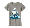 Mademark Polar Bear on Cracking Ice Floe Illustration T-Shirt - Slate Grey