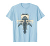 Mademark Whale Shark Ocean Giant Don't Panic Design T-Shirt - Baby Blue