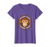 Mademark Monkey Mind Clear Head Sober Living Design T-Shirt - Women - Purple Heather