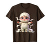 Mademark Kids Halloween Mummy Wrapped in Toilet Paper T-Shirt - Brown