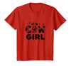 Mademark Cow Girl Moo-tiful Cows For Women Farm Lover Gift T-Shirt - Red