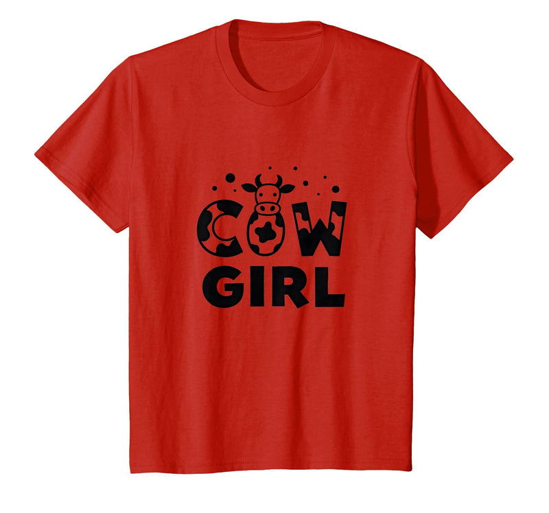 Mademark Cow Girl Moo-tiful Cows For Women Farm Lover Gift T-Shirt - Red