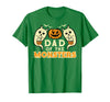 Mens Halloween Shirts For Dad Daddy Papa Men Halloween Dad of Monsters Funny Family Costume Papa Daddy T-Shirt - Kelly Green