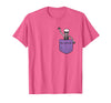 Halloween Shirts Skeleton Costume Men Women Kids Skeleton Pocket Halloween Costume Funny Skull Character T-Shirt - Pink