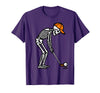 Halloween Tees for Women Men Kids Skeleton Golf Halloween Golfer Costume Dad Mens Boys Kids T-Shirt - Purple
