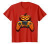 Spooky Halloween Gamers 2023 Halloween Skeleton Zombie Gaming Controllers Mummy Boys Kids T-Shirt - Red