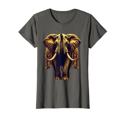 Mademark Ornate Parade Elephant Illustrated Graphic T-Shirt - Women