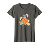 Disney Winnie The Pooh Halloween Cute Eeyore Pumpkin Patch T-Shirt - Asphalt Grey