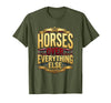 Mademark Horses Over Everything Equestrian Women's Design T-Shirt - Men - Olive Green