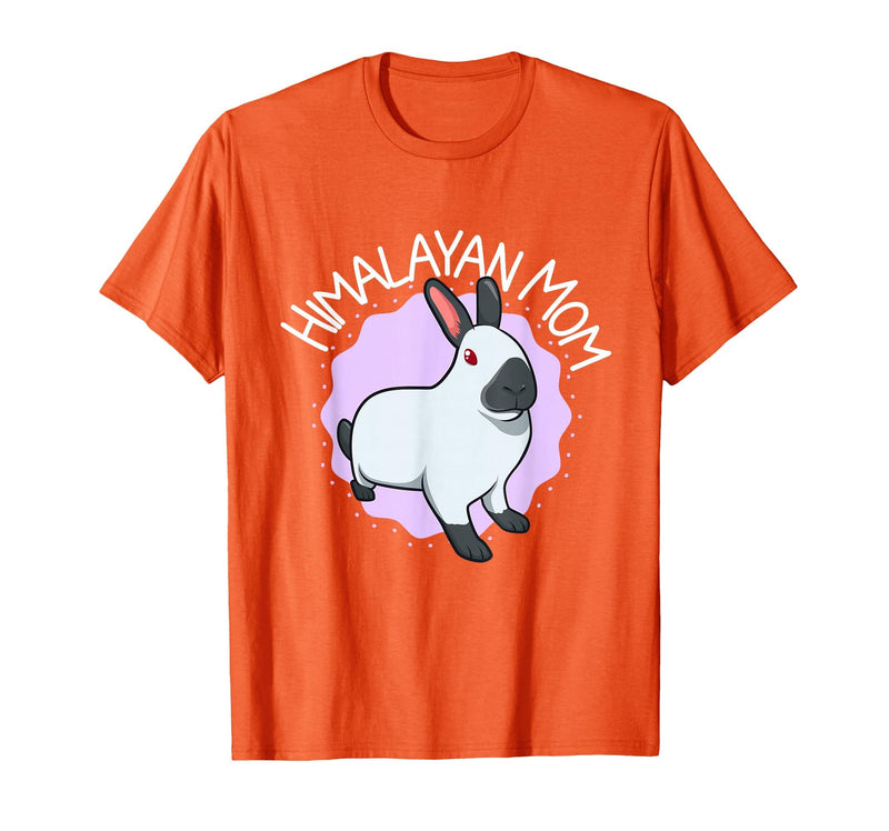Himalayan Rabbit Mom T-Shirt in Orange