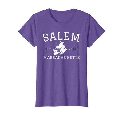 Salem Est 1626 Massachusetts Funny Salem Witch Est 1692 Salem Massachusetts Halloween T-Shirt