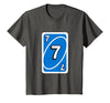 UNO Halloween Blue 7" Card T-Shirt - Asphalt Grey