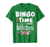 Bingo Time Witches Halloween Bingo Player Novelty Halloween Bingo Time Witches Funny Women Bingo Player T-Shirt - Kelly Green