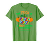 Presto Autism Awareness Halloween October Pumpkin Autism Awareness Halloween Fall October Puzzle Pumpkin T-Shirt - Grass