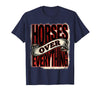 Mademark Horses Over Everything Equestrian Design T-Shirt - Men - Navy Blue
