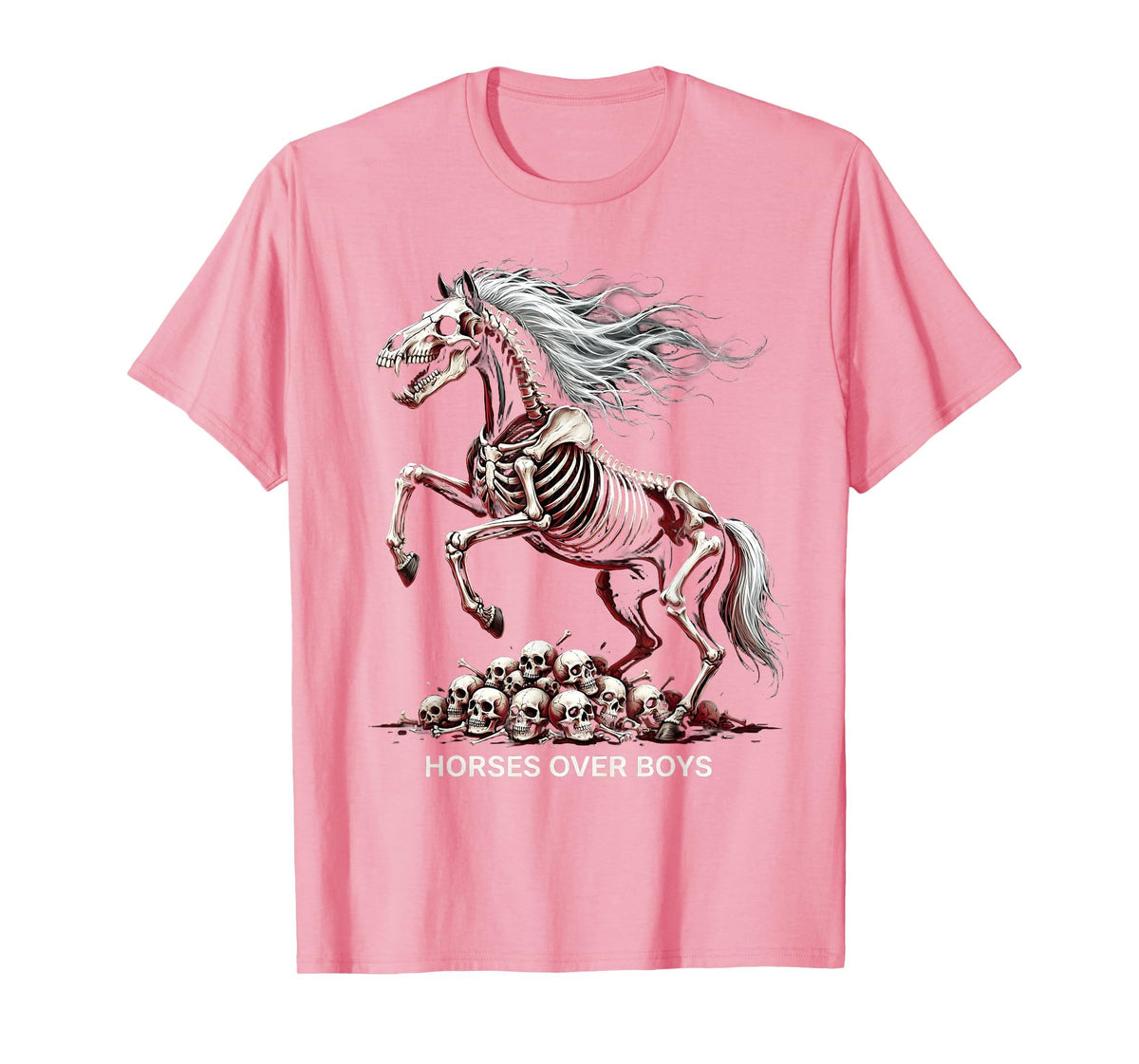 Mademark Horses Over Boys Equestrian Design for Women T-Shirt - Men - Pink