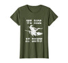 Halloween Witch Broomstick Costume Shop We Ride At Dawn Spooky Witch Broomstick Halloween Costume T-Shirt - Olive Green