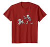 Funny Halloween Dog Lovers Gift Tees Skeleton Dogs Funny Skeleton Chasing Goldendoodle Dog Halloween Dogs Lover T-Shirt -