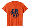 Mademark Fish Fear Me Funny Fishing for Men Angler Humor Quote T-Shirt - Orange