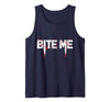 Bite Me Vampire - Easy Halloween Costumes Vampire Bite Me Last Minute Easy Halloween Costume Tank Top - Navy Blue