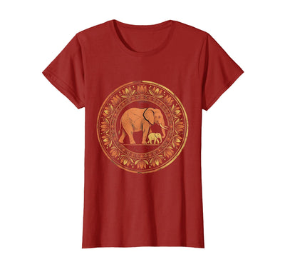 Mademark Elephant Mom and Baby Pregnancy Announcement T-Shirt - Women