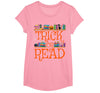 Trick or Read Funny Halloween Teacher Book Library Reading T-Shirt - Pink
