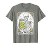 Tarot Card Skeleton Halloween Ades.shirt The Pickles Tarot Card Skeleton Canning Season Gardener T-Shirt - Olive Heather
