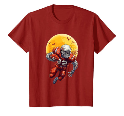 American Football Skeleton Halloween Shirt Football Fan T-Shirt