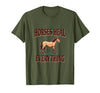 Mademark Horses Heal Everything Equestrian Women Design T-Shirt - Men - Olive Green