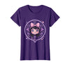 Mademark Women's Cute Vampire Girl Halloween Graphic Design T-Shirt - Purple