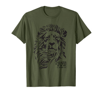 Lion of Judah Greater is He T-Shirt