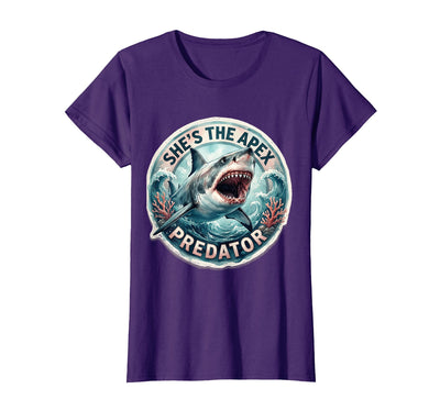 She's the Apex Predator Shark Design T-Shirt