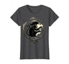 Mademark Pirate Monkey with Stolen Pocket Watch Design T-Shirt - Women - Dark Heather Grey