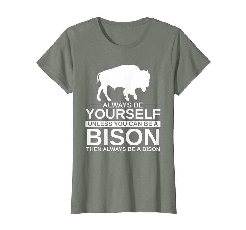 Bison Gift Bison Lover Accessories & Buffalo Stuff Cool Bison Design for Men Women Buffalo Animal Lovers Bison T-Shirt -