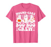 Wound Care Nurse Boo Boo Crew Halloween Wound Care Boo Boo Crew Nurse Funny Ghost Halloween Nurse T-Shirt - Pink Heather