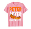 Halloween Matching Couple Shirts Women Men Funny Peter Pumpkin Eater Halloween Costume Men Boyfriend T-Shirt - Pink