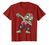 Halloween Shirts Women Men Kids Dabbing Zombie Brain Halloween Scary Dab Dance Boys Teen Men T-Shirt - Cranberry Red