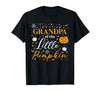 Little Pumpkin Halloween Family Matching Costumes Grandpa of The Little Pumpkin Family Matching Halloween T-Shirt - Black