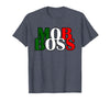 Italian Yeah B Mob Boss Italian Flag 1920s Costume Mafia Party T-Shirt - Heather Blue