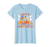 Spooky Camp-O-Ween Ghosts and Campfire Apparel Happy Camp-O-Ween Halloween Camping Ghosts and Campfires T-Shirt - Baby Blue