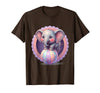 Mademark 1st Grade Pink Elephant Circus Ball Design T-Shirt - Men - Brown